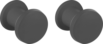 Набір пластикових гачків Arino, 2 шт, чорний, скотч 3М