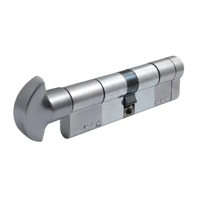 Цилиндр Securemme 361PCS5050115 K64 50/50 мм 5кл +1 монтажный ключ/ручка матовый хром (52284)
