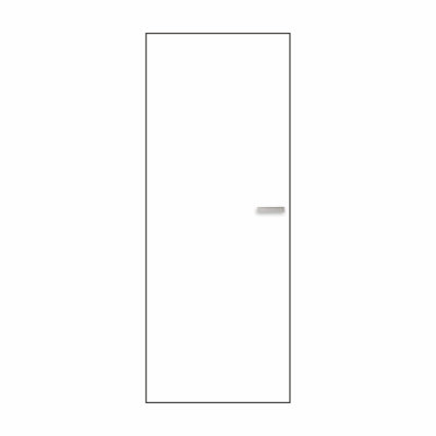 Дверний блок фарбований білий/алюміній  СIN  у сборі,універсальний