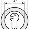 Накладка дверна під ключ Firenze Capri, Valencia RY 25 полірована латунь/матова латунь (33137)