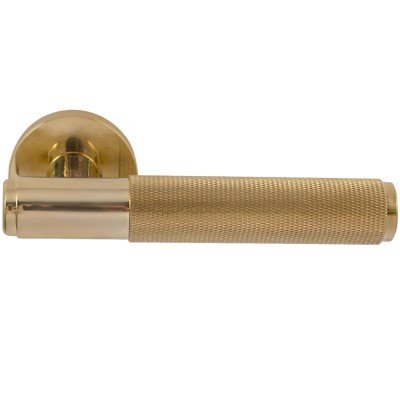 Дверна ручка на розеті Buonelle Urban B-10 латунь полірована / латунь матова