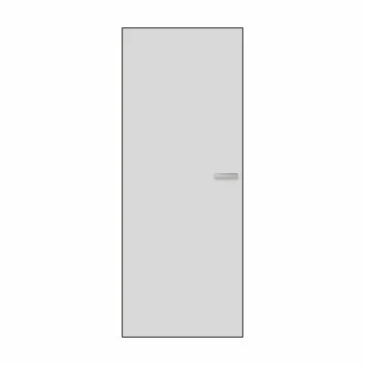 Дверний блок фарбований Папірусно білий, алюміній СIN у сборі, універсальний