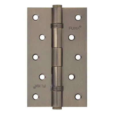 Завіса дверна Fuxia 125 * 3 (2 підшипника, сталь) антична латунь (11156)