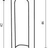Ковпачок для дверної завіси STV BSN14 матовий нікель(10872)
