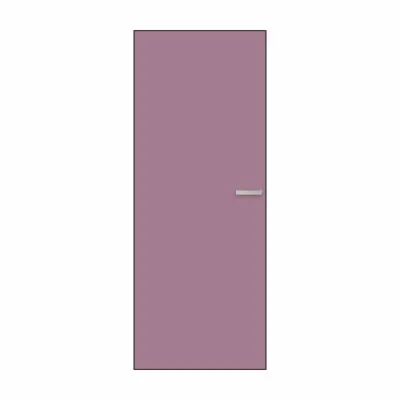 Дверний блок фарбований пастельний фіолетовий, алюміній СIN у сборі, універсальний