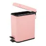 Ведро для мусора с педалью Trento, розовое (26048)