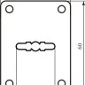 Декоративная накладка Comit 01 под сувальдный ключ  хром (46733)