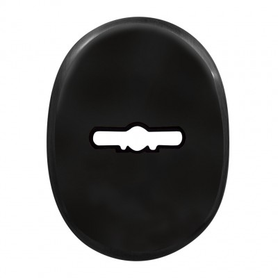 Декоративна накладка кругла під сувальдний ключ чорний матовий