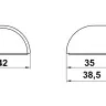 Стопор черепашка Amig модель 409-23х35 на 3М скотчі прозорий (55281)