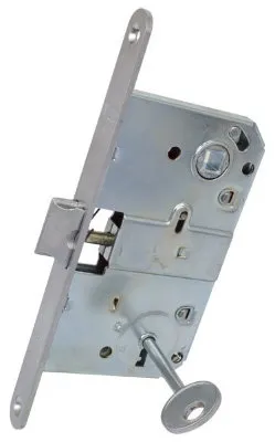 Механізм з ключем АRT DOOR M90K матовий хром 90мм (13291)