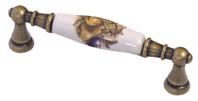 Меблева ручка Bosetti Marella Classic, латунь, фарфор/ florence (31420)
