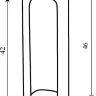 Ковпачок для дверної завіси STV SB14 матова латунь (10873)