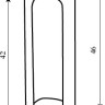 Ковпачок для дверної петлі STV SB14 матова латунь