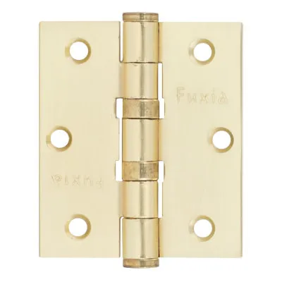 Завіса дверна Fuxia 75 * 2,5 (2 підшипника, сталь) матова латунь (12154)