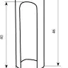 Ковпачок для дверної завіси STV SB14 матова латунь (алюміній) (14834)