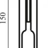 Шпингалет врезной 150/16 откидной латунированный AGB D003201503 (1772)