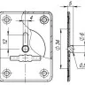 Декоративная накладка со шторкой Comit 02 под сувальдный ключ мат латунь (33416)