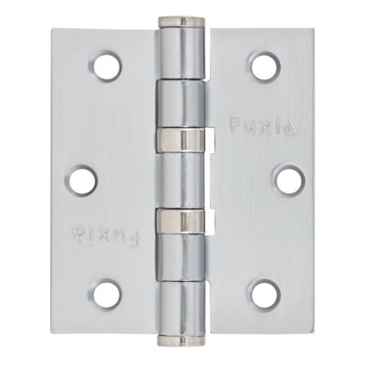 Петля дверна Fuxia 75*2,5 (2 подш, сталь) матовий хром