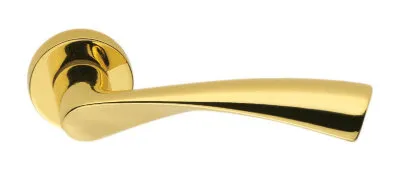 Дверная ручка Colombo Design Flessa CB51 полированная латунь 50мм розетта (24585)