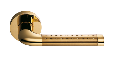 Дверна ручка Colombo Design Tailla LC51, золото матове, латунь полірована (10077)
