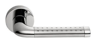 Дверна ручка Colombo Design Tailla LC51, хром матовий/хром полірований (10015)