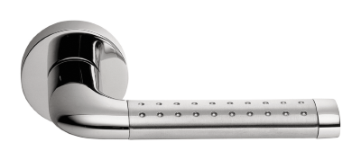 Дверна ручка Colombo Design Tailla LC51, хром матовий/хром полірований