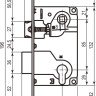 Механізм для міжкімнатних дверей AGB Centro B010255003 латунь 85мм