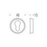 Дверна накладка під ключ Colombo Design CD 33 матовий нікель(Tacta) (2901)