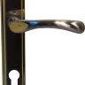 Pучка на планке Bruno 910K6 85мм матовый никель/золото (15301)