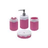Набор аксессуаров для ванной комнаты Trento Marinella, розовый (35018)