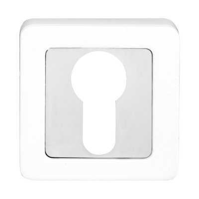 Накладка COMIT Moderno под ключ, хром/белый (49242)