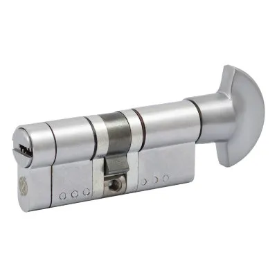 Циліндр Securemme 322TPCS41511X5 К22 40/50 мм 5 ключів +1 монтажний ключ/ручка матовий хром (54973)