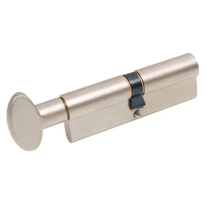 Циліндр Mgserrature 45/45P = 90mm ключ/ручка матовий нікель 5 ключів (37676)