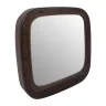 Набор: косметическое ведро+ настольное зеркало шоколад (54681)