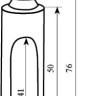 Колпачок для дверной петли Comit D16 античный кофе (29222)