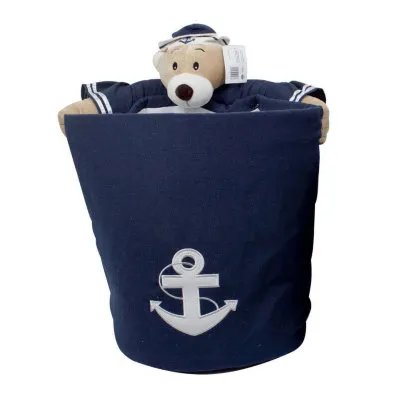 Корзина для хранения игрушек Trento Медведь-моряк d.32см h.40см (37543)