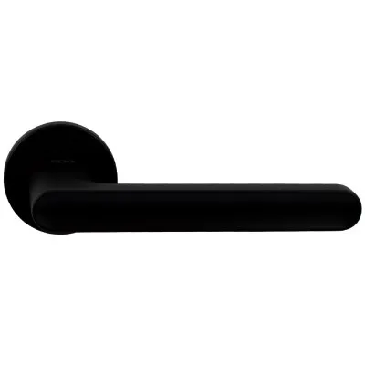 Дверна ручка на розетті RDA Fiord R чорний матовий