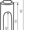 Колпачок для дверной петли STV D 15 матовая латунь (sale) (15283)