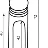 Ковпачок Comit античне залізо верхівка фігурна D14 (50370)