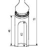 Колпачок для дверной петли STV D15 полированная латунь (sale) (15282)