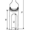 Колпачок для дверной петли STV D15 полированная латунь (sale) (15282)