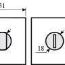 Накладка дверна WC RDA Soft, Kubic, Tecno, Mielle, Matrix, Tetrix WC-49 матовий хром (17363)