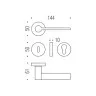 Дверна ручка Colombo Design Tool MD 11 RSB матовий хром (15749)