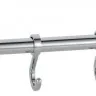 Вешалка на 4 крючка Trento Moderno, двойное крепление, хром полированный (32399)