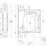 Bonaiti Art 937 Механізм WC матовий хром (B-No ha mini) + регульована відповідка 992 (36523)