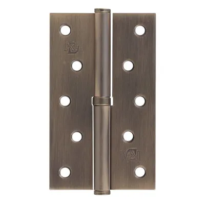 Завіса дверна RDA 125 * 3 * 2,5 (1 підшипник, сталь) матова антична латунь (ліва) (30500)