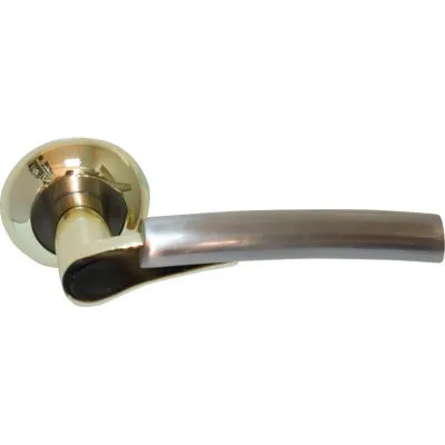 Дверная ручка RDA Style никель матовый/латунь полированная (17379)