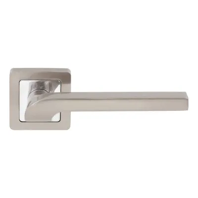 Дверная ручка Comit Flap, никель матовый/хром полированный (46672)