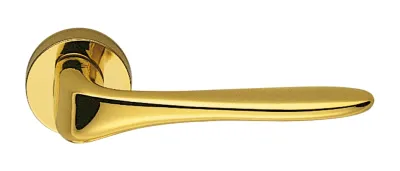 Дверная ручка Colombo Design Madi полированная латунь 50мм розетта (24141)