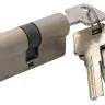 Циліндр дверний RDA 40/50мм лазерний 90мм 5 ключів матовий нікель(12076)